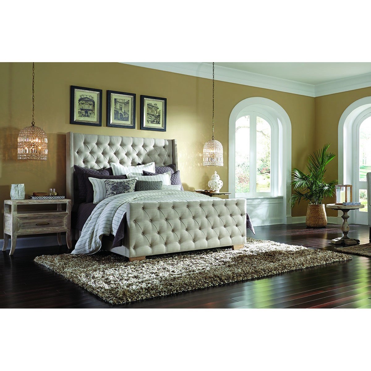 Bellvern california king upholstered bed discount